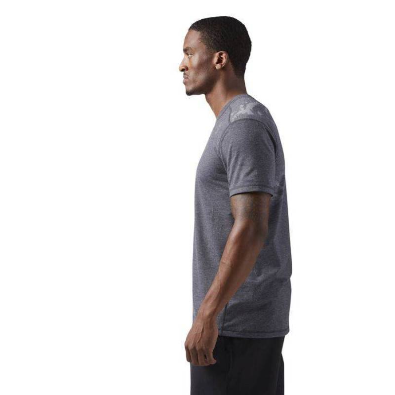Man T-Shirt Reebok CrossFit BURNOUT TEE