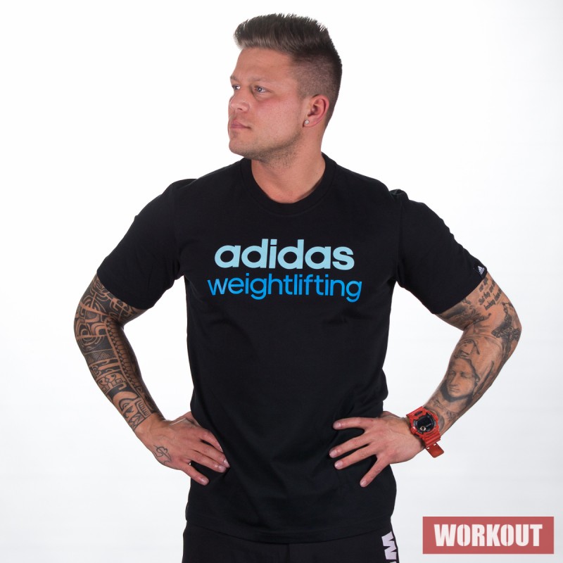 Man T-Shirt adidas weightlifting black
