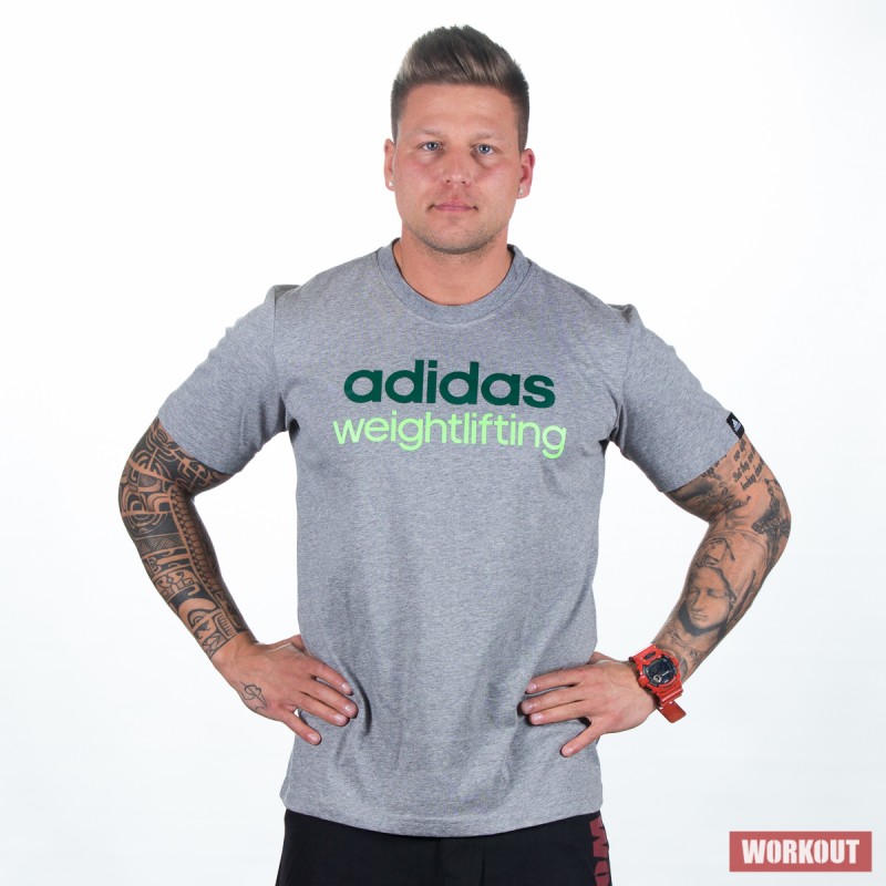 Man T-Shirt adidas weightlifting gray 