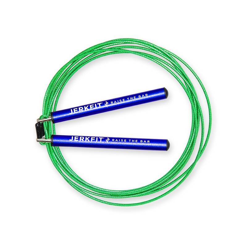 Rychlostní švihadlo JerkFit Omega Speed Rope - modro zelené