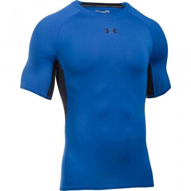Man compression T-Shirt Under Armour blue/black