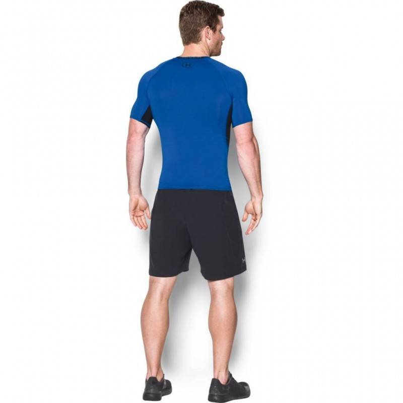 Man compression T-Shirt Under Armour blue/black