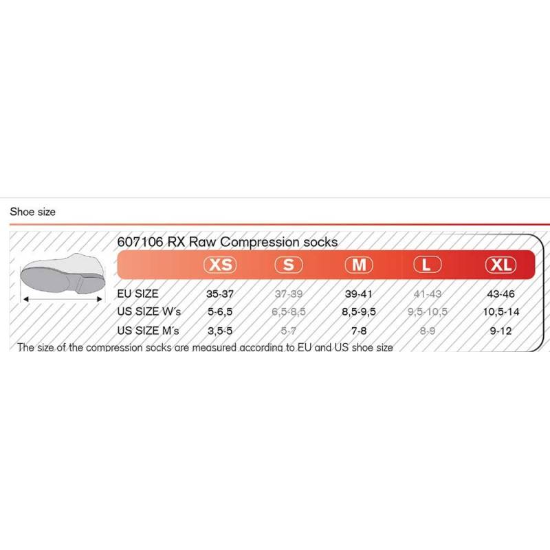 Socken kompressions Rehband - schwarz