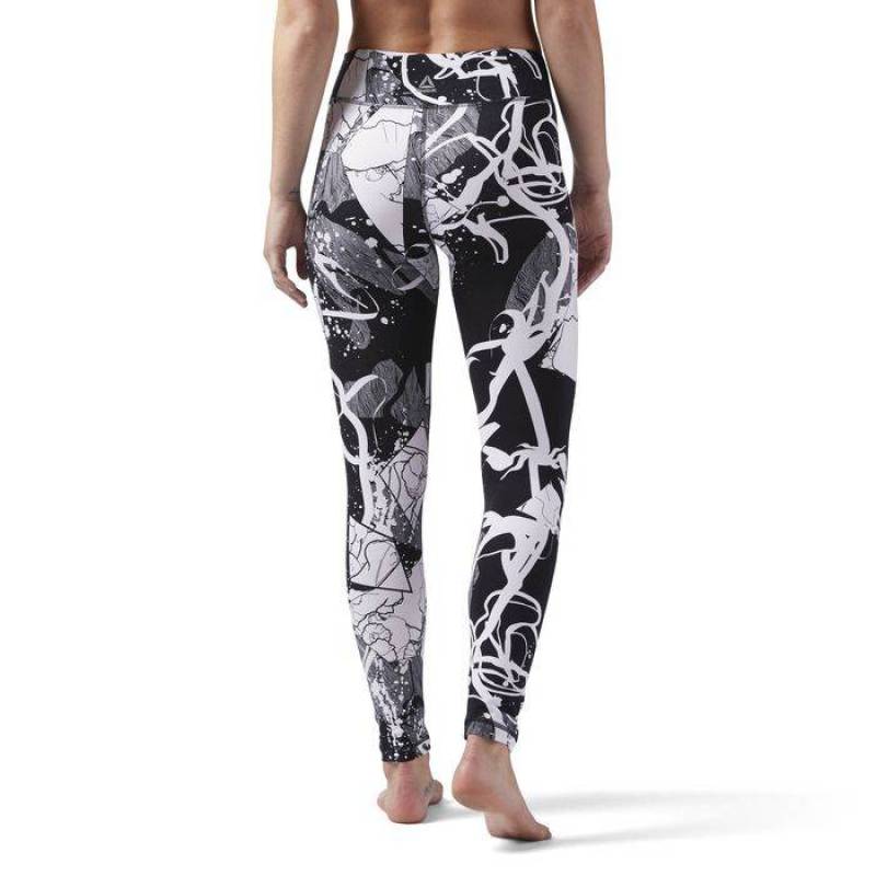 Woman Leggins EL LEGGING-ABSTRACT BLOSS