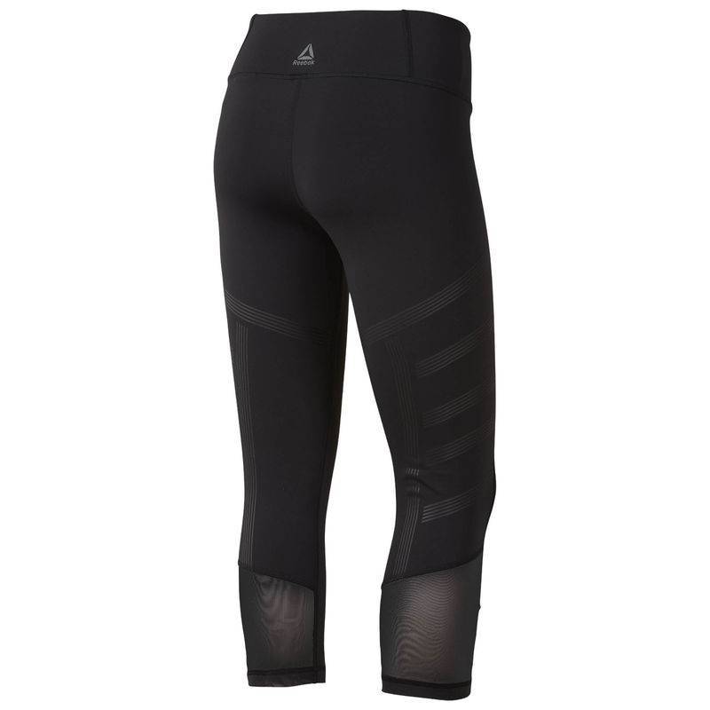 Woman Tight C Mesh Blocked Capri - CY4997