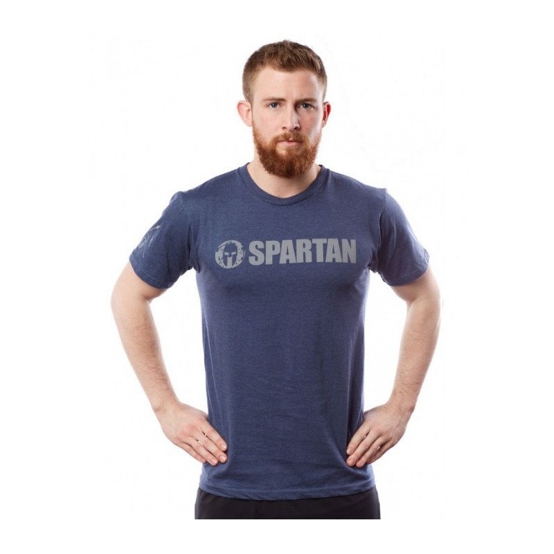 Man T-Shirt SPARTAN Logo Tee blue