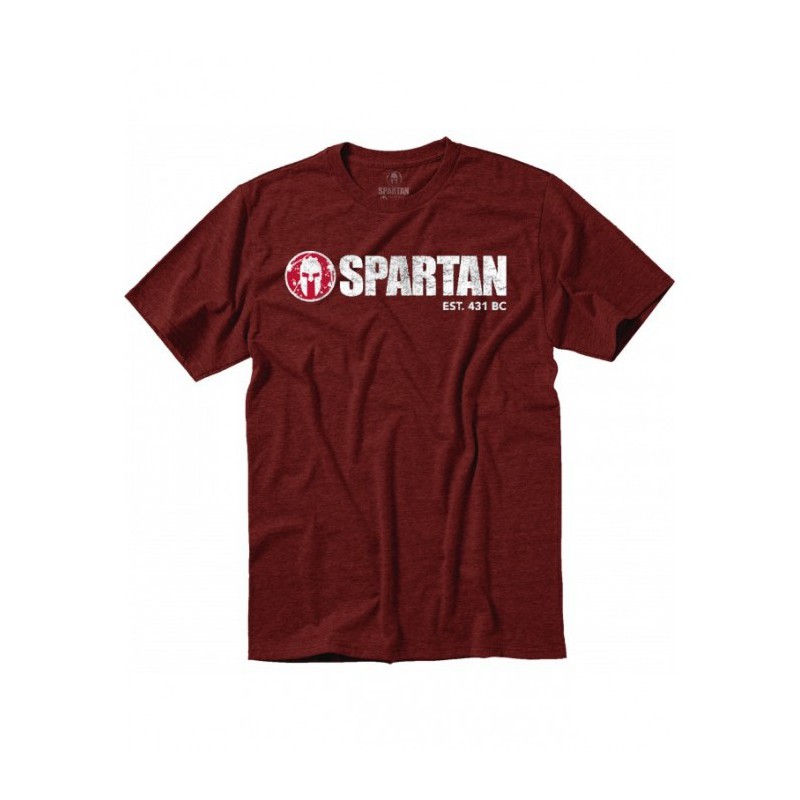 Man T-Shirt Spartan Classic Logo Tee red