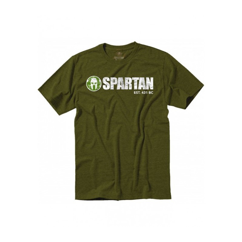 Man T-Shirt Spartan Classic Logo Tee green