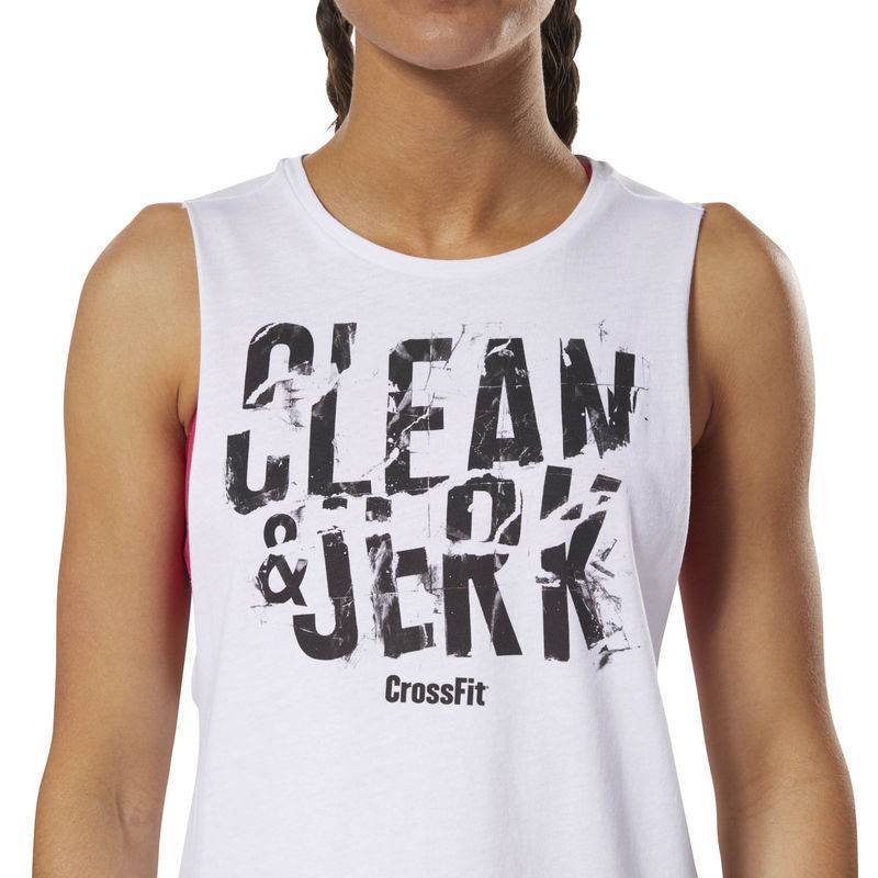 Woman top Reebok CrossFit Clean Jerk Muscle Tank - DH3719
