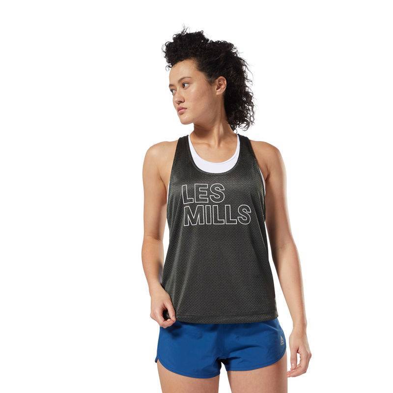 Woman top Les Mills MESH BBALL TANK - DJ2194