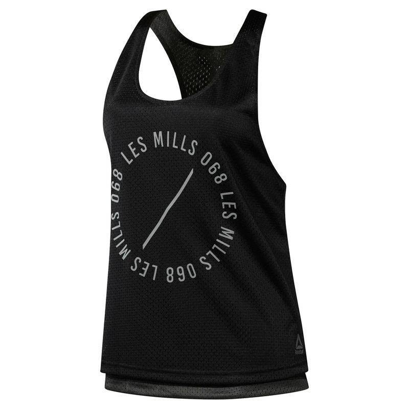 Woman top Les Mills MESH BBALL TANK - DJ2194