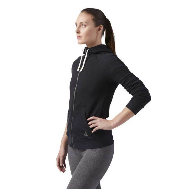 Woman hoodie EL FT FULL ZIP - CF8596