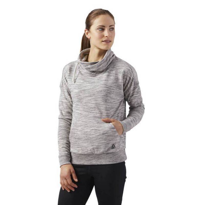 Dámská mikina EL MARBLE FT COWL - CF8643