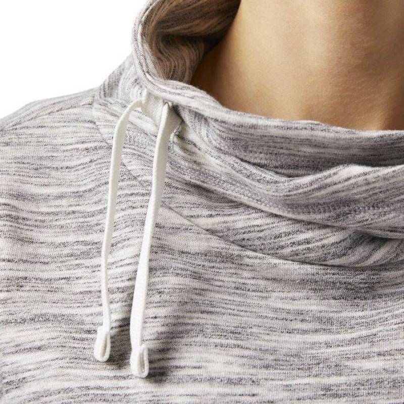 Dámská mikina EL MARBLE FT COWL - CF8643