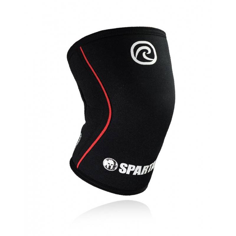 Kniebandage Spartan Race 5 mm - schwarz/rot