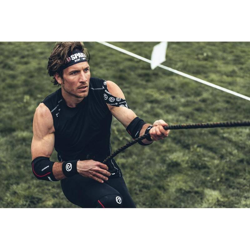 Bandáž kolene Spartan Race 5 mm - černá/červená