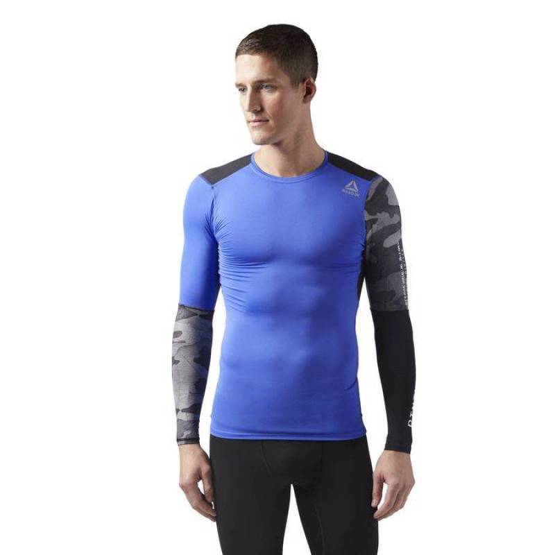 Man compression T-Shirt AC GRAPHIC LS COMP TEE - CF3715