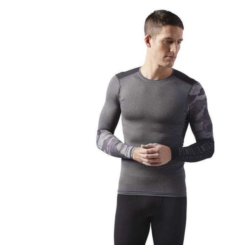 Man compression T-Shirt AC GRAPHIC LS TEE - CF3714