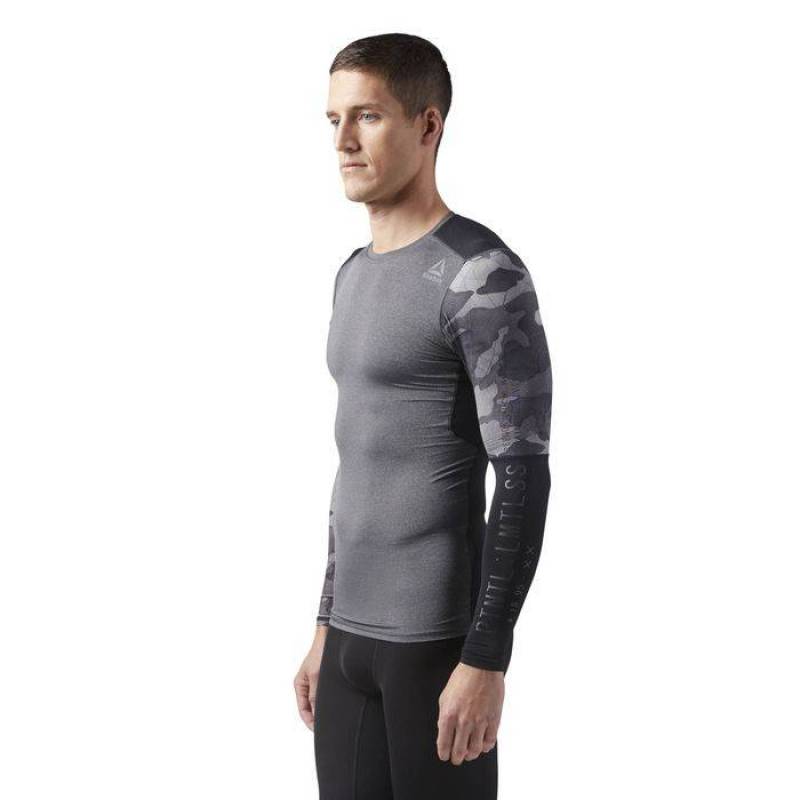 Man compression T-Shirt AC GRAPHIC LS TEE - CF3714