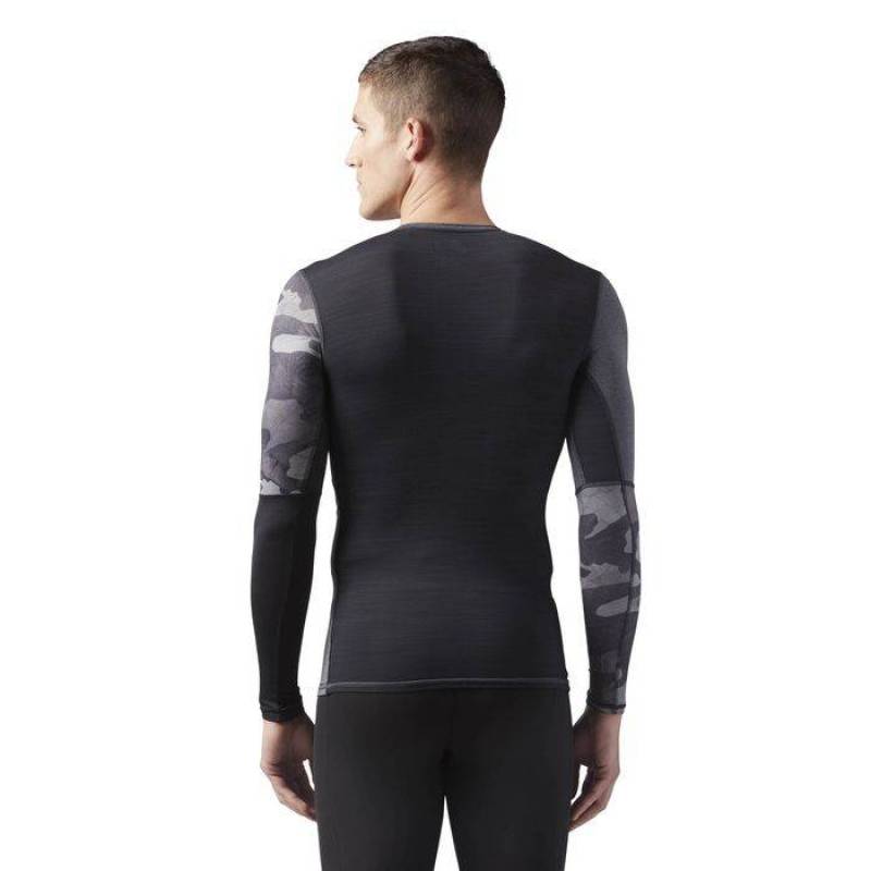 Man compression T-Shirt AC GRAPHIC LS TEE - CF3714