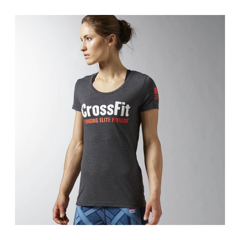 Woman T-Shirt Reebok CrossFit Forging Elite Fitne