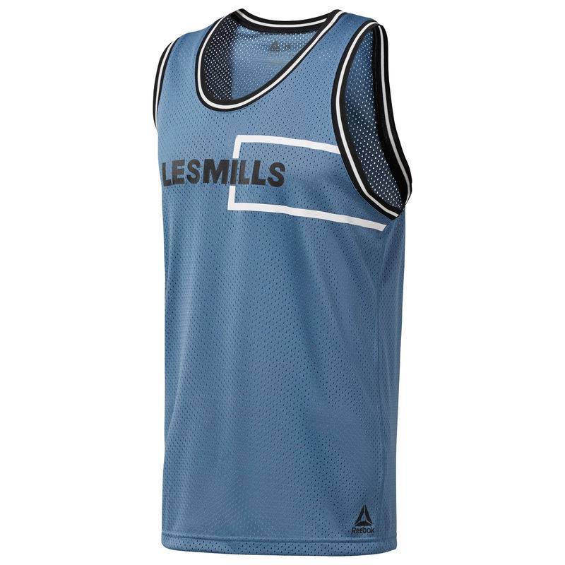 Herrentop Les Mills MESH BBALL TANK - DJ2182