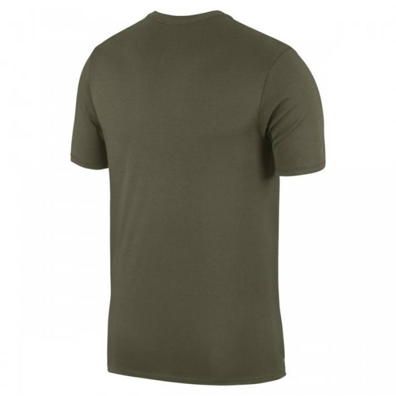 Man fitness T-Shirt Nike TRAINING - green-white