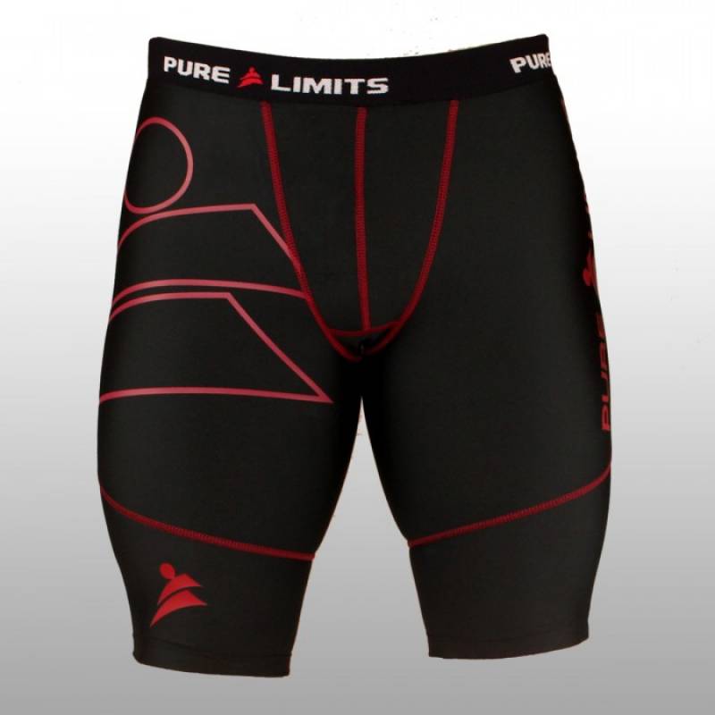 Pánské krátké kompresní kalhoty Red Series