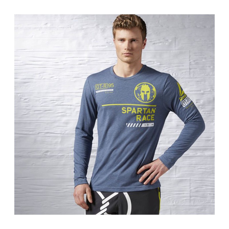 Pánské triko Reebok Spartan Race LS Tri Blend Sp