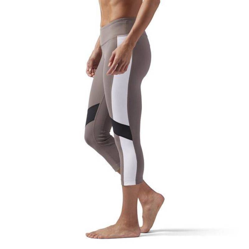 Dámské legíny LUX COLOR BLOCK CAPRI - CF5865