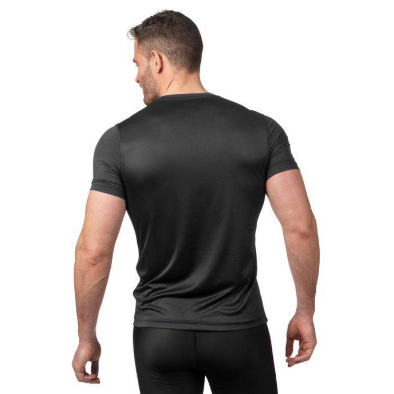 Man T-Shirt Workout Active Chill TECH TOP - black