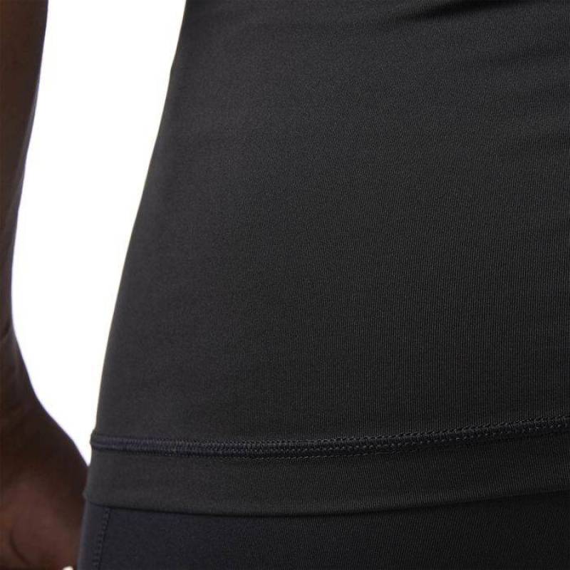 Man compression T-Shirt Workout - black s logem