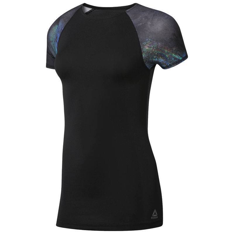 Woman compression T-Shirt OS AC COMP SS T OILSLICK - CY3450