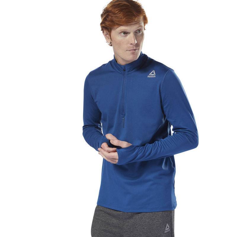 Man hoodie RUN QUARTER ZIP - D92925