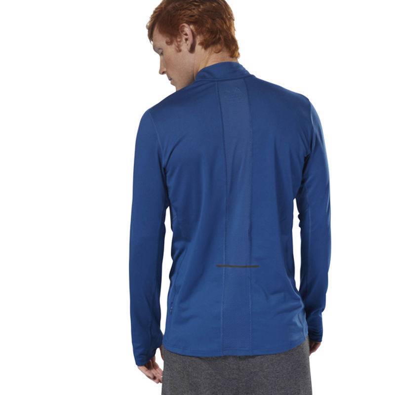 Man hoodie RUN QUARTER ZIP - D92925