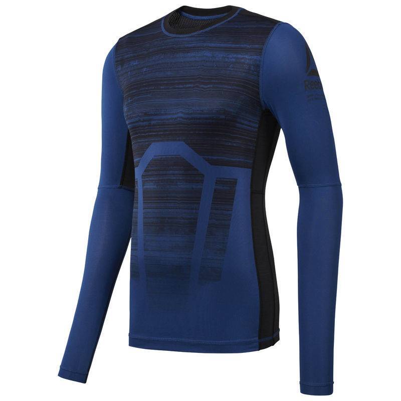 Man compression T-Shirt AC LS Comp Tee - AOP - D93760