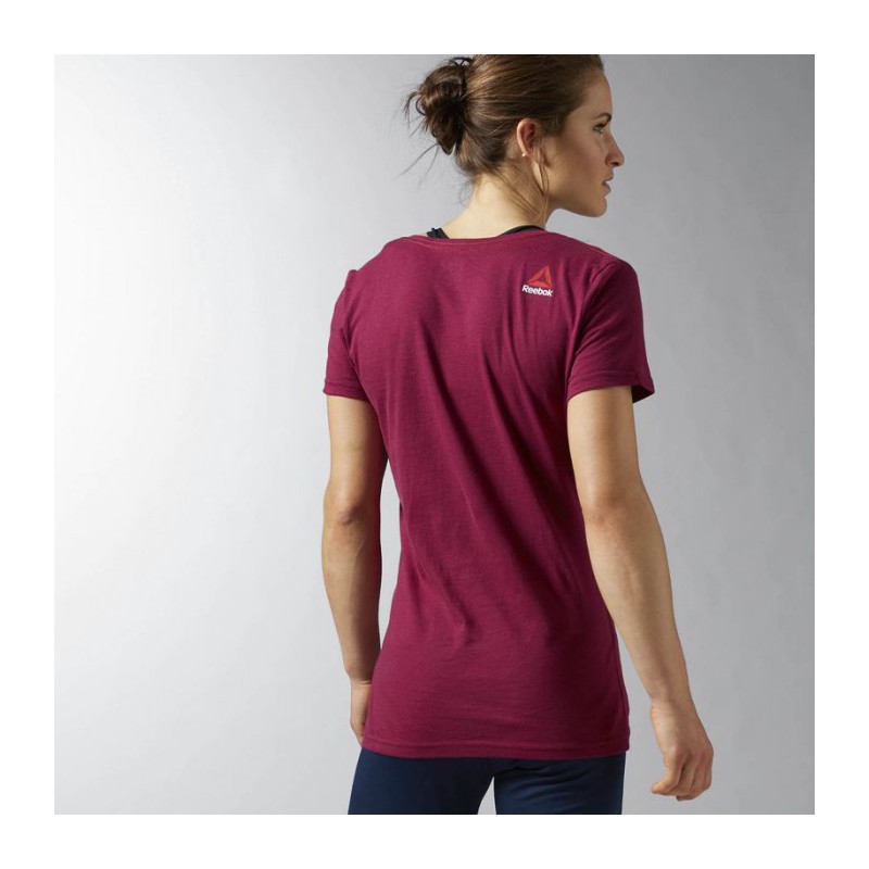 Damen T-Shirt Reebok CrossFit Support Your Local