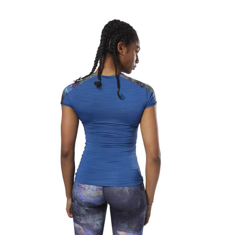 Woman compression T-Shirt OS AC COMP SS T OILSLICK - D93885