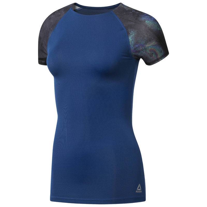 Woman compression T-Shirt OS AC COMP SS T OILSLICK - D93885
