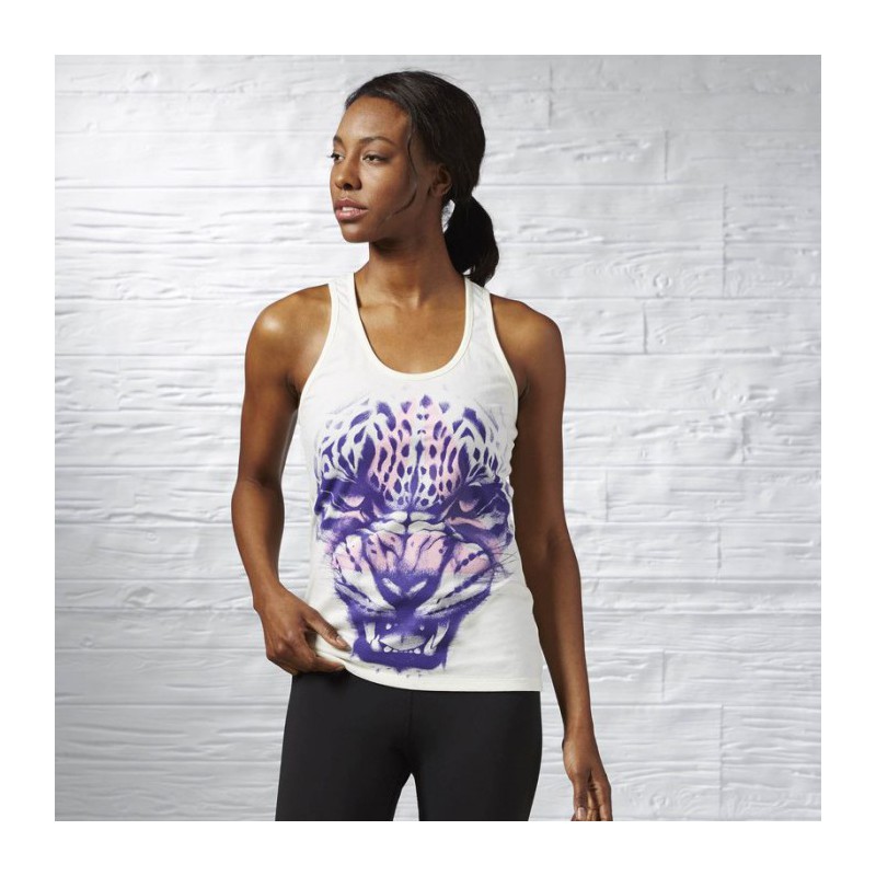 Dámské tílko Reebok Brand Leopard Tank AY1112