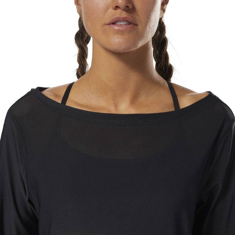 Woman T-Shirt Reebok Crossfit Jacquard LS - D94918