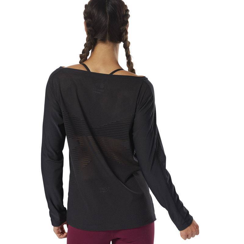 Woman T-Shirt Reebok Crossfit Jacquard LS - D94918