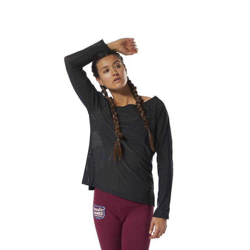 Woman T-Shirt Reebok Crossfit Jacquard LS - D94918