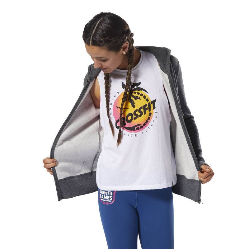 Woman hoodie RCrossFit FULL ZIP HOODY - DH3723