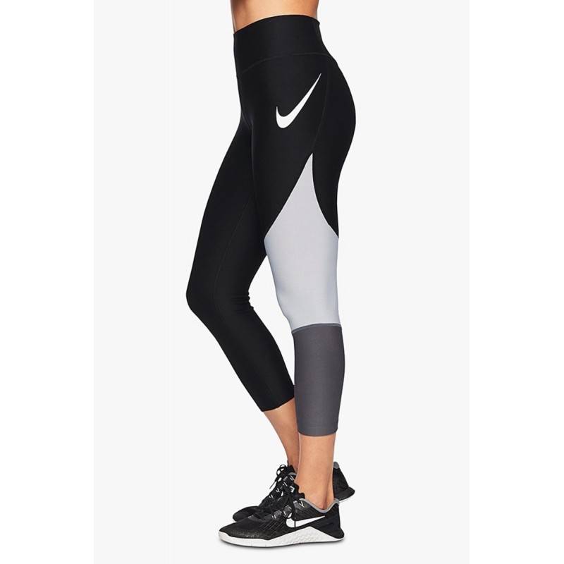 Dámské kompresní legíny Nike POWER CROP HBR FA TEAM černé