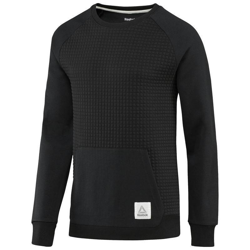 Pánská mikina EL QUILTED CREW NECK CD9280