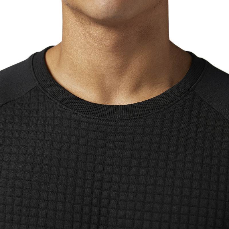 Pánská mikina EL QUILTED CREW NECK CD9280