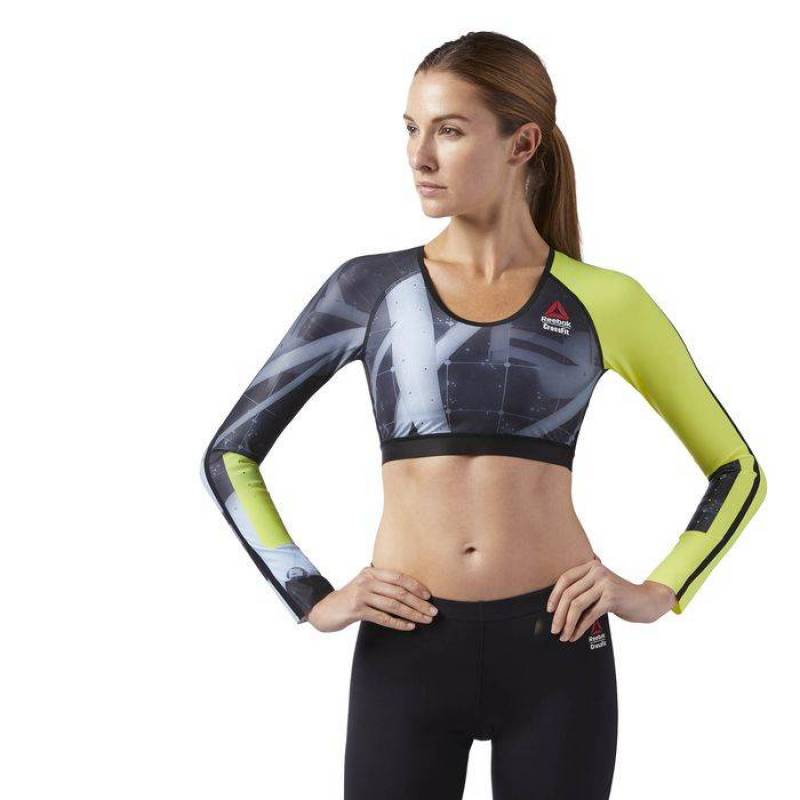 Dámské tričko CrossFit CROPPED COMP LS CD1399