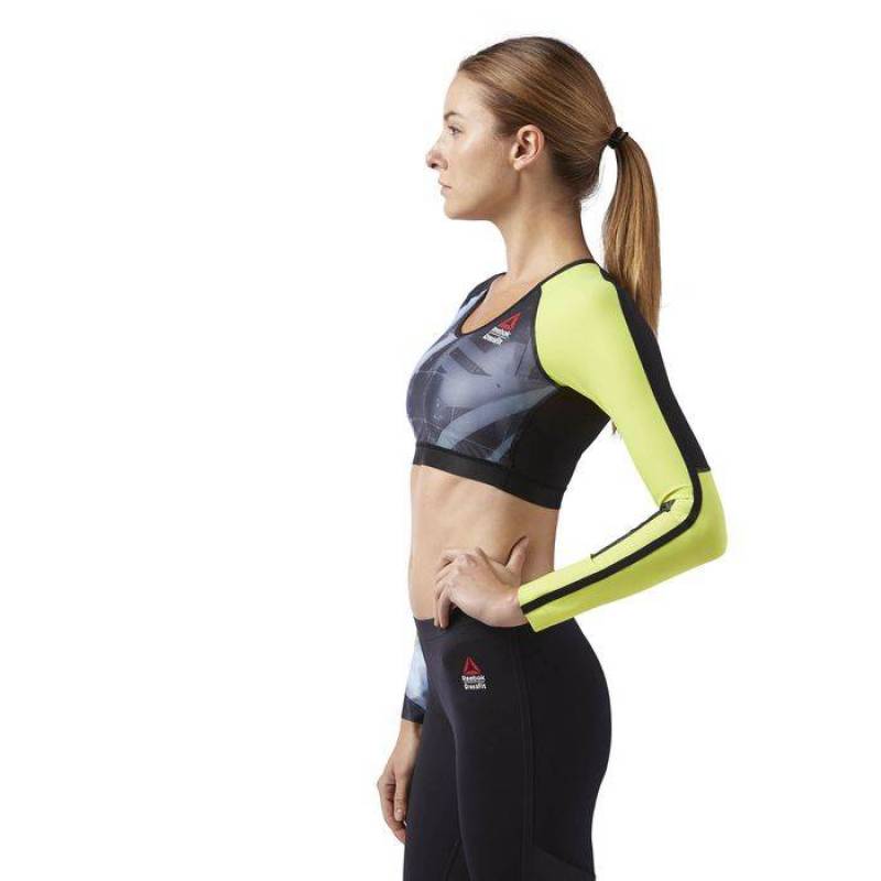 Dámské tričko CrossFit CROPPED COMP LS CD1399