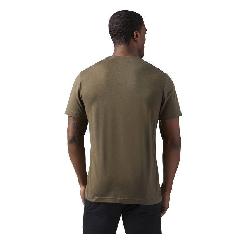 Man T-Shirt KING OF TRAINING ArmyGREEN